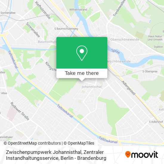 Zwischenpumpwerk Johannisthal, Zentraler Instandhaltungsservice map