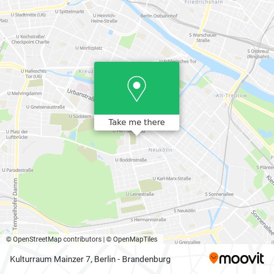 Kulturraum Mainzer 7 map