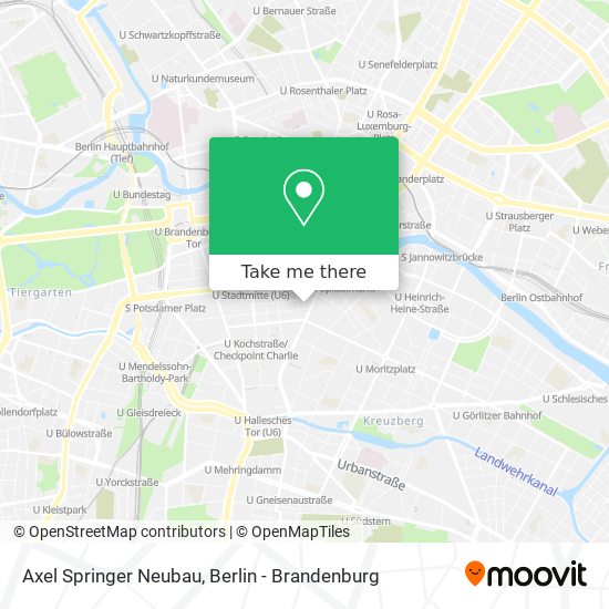 Axel Springer Neubau map