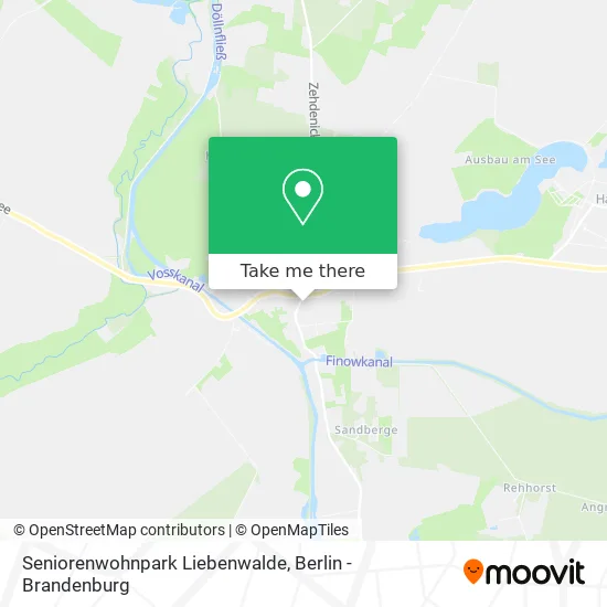 Карта Seniorenwohnpark Liebenwalde