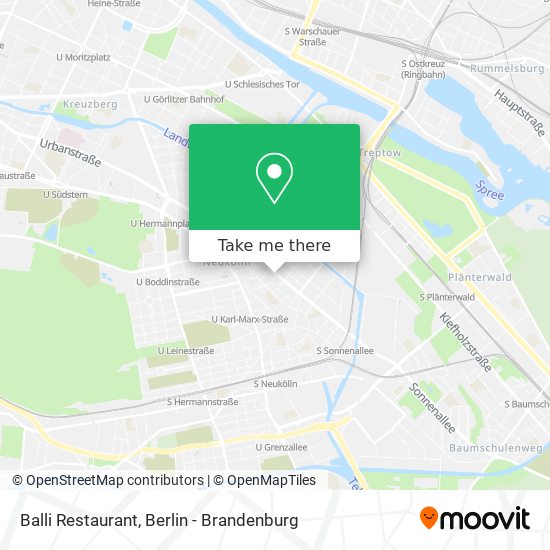 Balli Restaurant map
