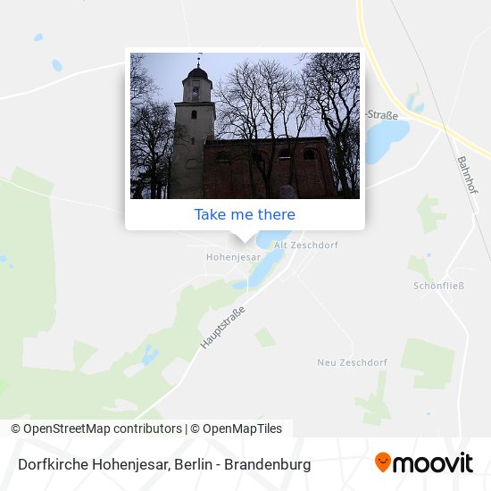 Dorfkirche Hohenjesar map
