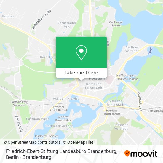 Friedrich-Ebert-Stiftung Landesbüro Brandenburg map