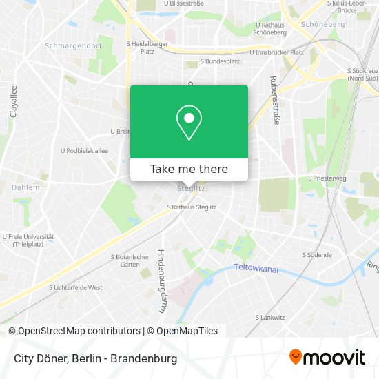 City Döner map