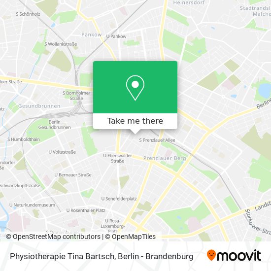 Physiotherapie Tina Bartsch map