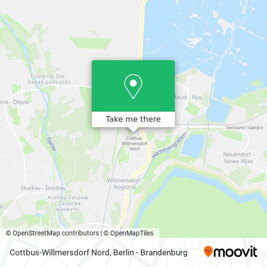 Cottbus-Willmersdorf Nord map
