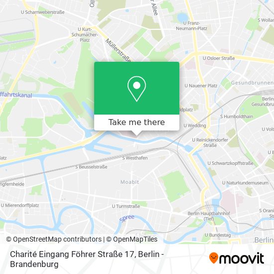 Charité Eingang Föhrer Straße 17 map