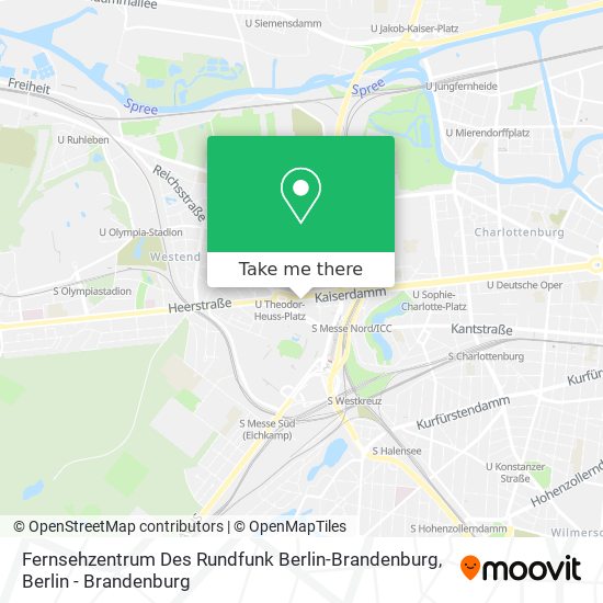 Карта Fernsehzentrum Des Rundfunk Berlin-Brandenburg