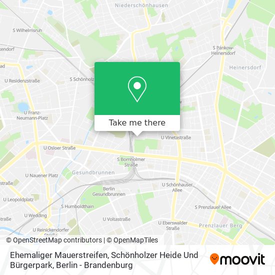 Ehemaliger Mauerstreifen, Schönholzer Heide Und Bürgerpark map