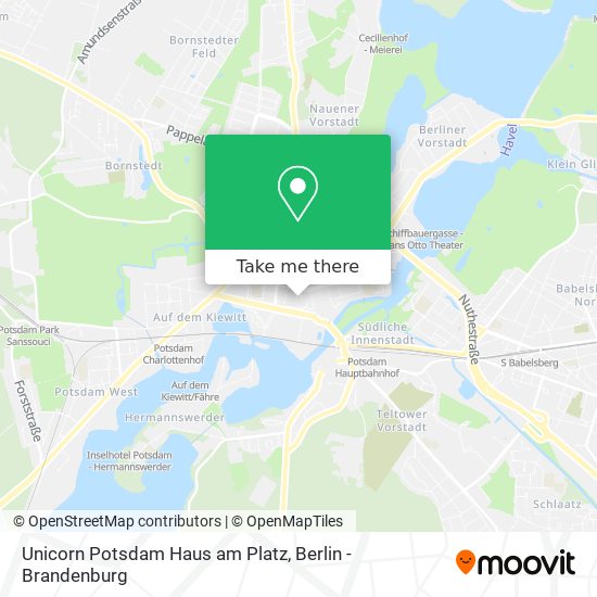 Карта Unicorn Potsdam Haus am Platz