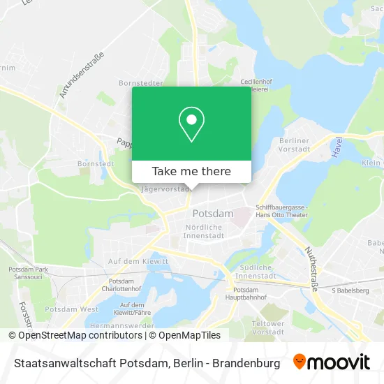 Карта Staatsanwaltschaft Potsdam