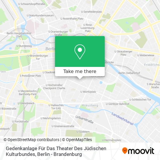 Gedenkanlage Für Das Theater Des Jüdischen Kulturbundes map