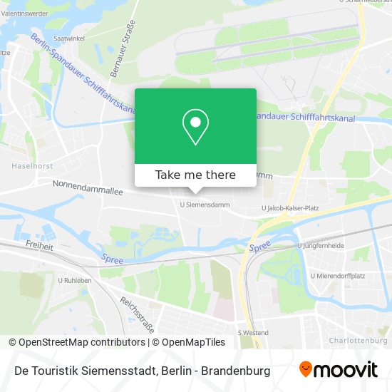 De Touristik Siemensstadt map