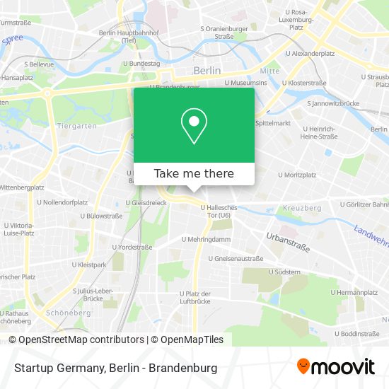 Карта Startup Germany
