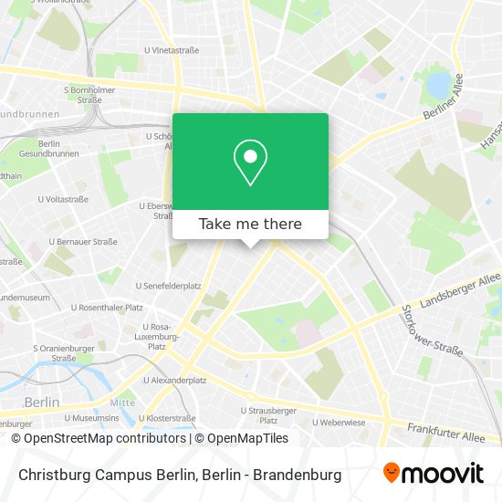 Карта Christburg Campus Berlin