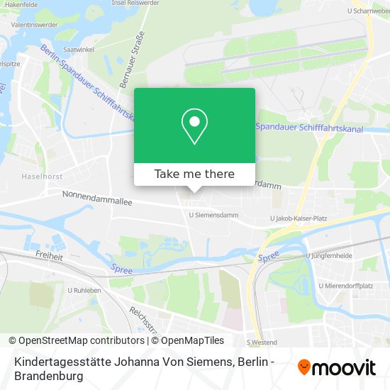 Карта Kindertagesstätte Johanna Von Siemens