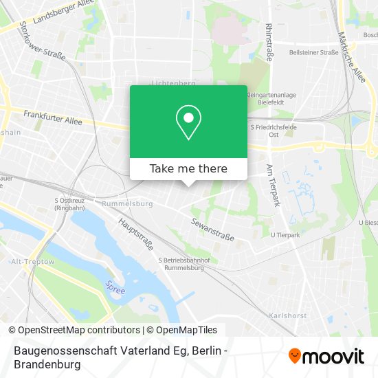 Baugenossenschaft Vaterland Eg map