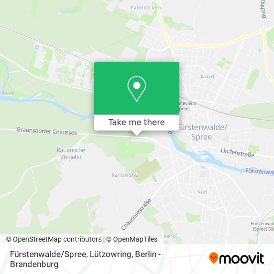 Карта Fürstenwalde/Spree, Lützowring