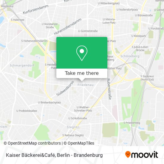 Карта Kaiser Bäckerei&Café