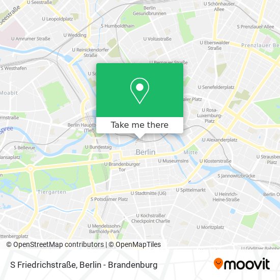 Карта S Friedrichstraße