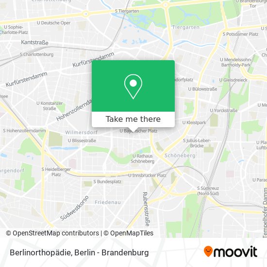 Berlinorthopädie map