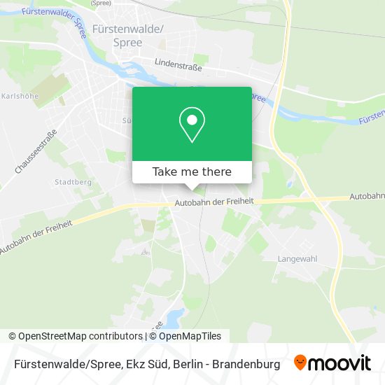 Карта Fürstenwalde/Spree, Ekz Süd