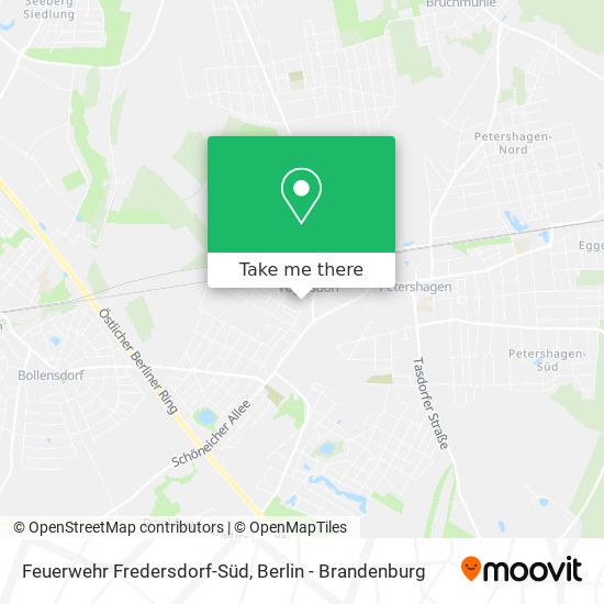 Feuerwehr Fredersdorf-Süd map