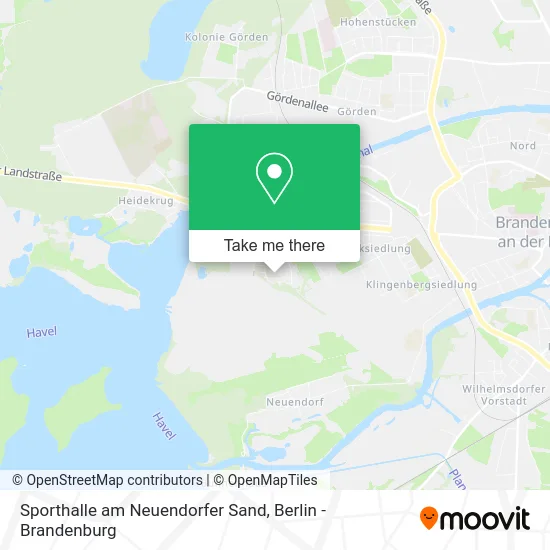 Карта Sporthalle am Neuendorfer Sand