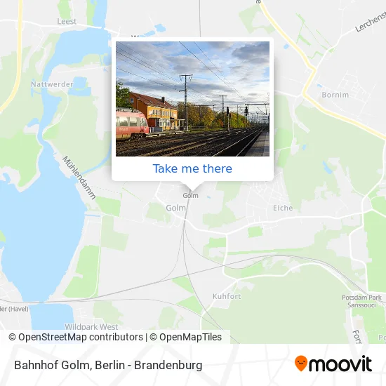 Карта Bahnhof Golm