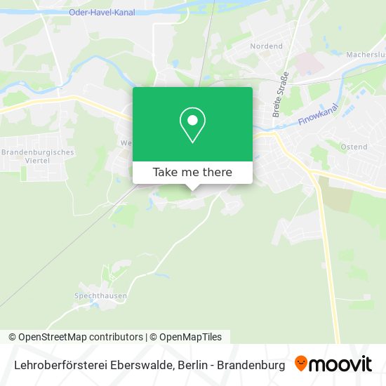 Lehroberförsterei Eberswalde map