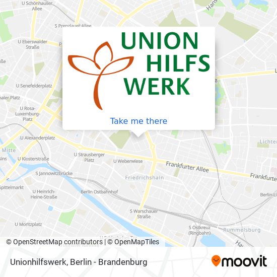 Unionhilfswerk map