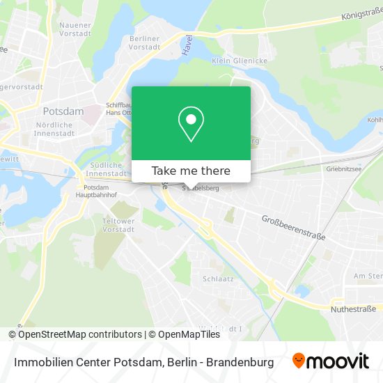 Immobilien Center Potsdam map