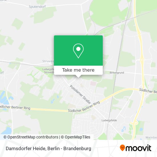 Damsdorfer Heide map