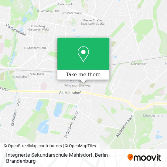 Integrierte Sekundarschule Mahlsdorf map