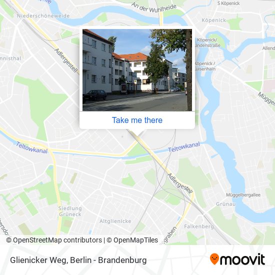 Glienicker Weg map