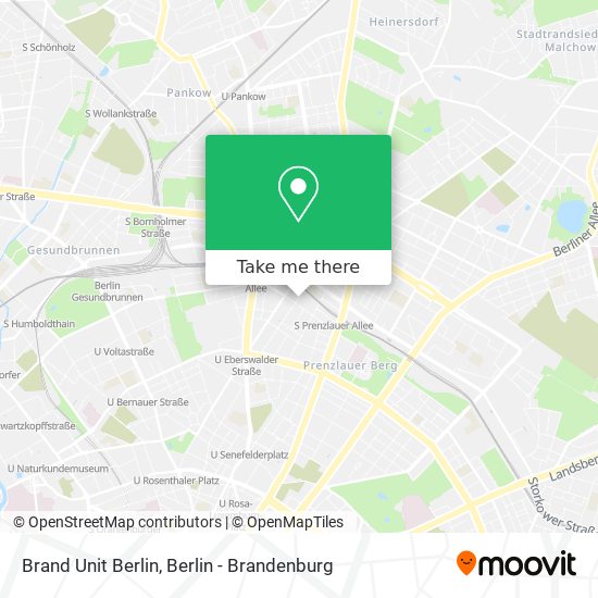 Карта Brand Unit Berlin