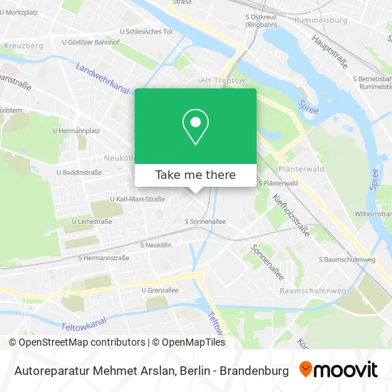 Карта Autoreparatur Mehmet Arslan