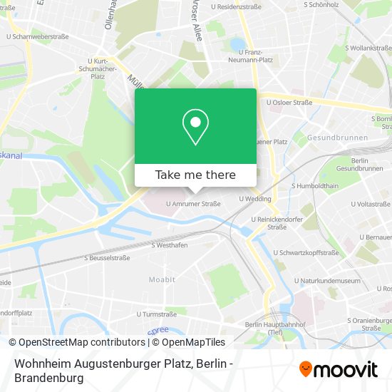 Карта Wohnheim Augustenburger Platz