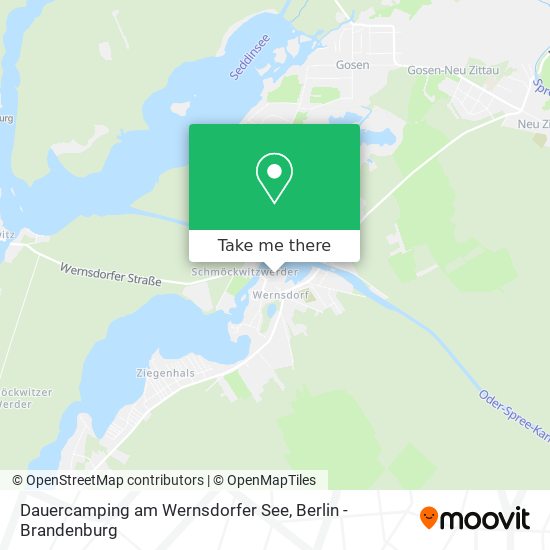 Карта Dauercamping am Wernsdorfer See