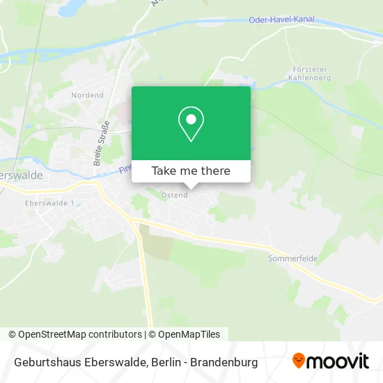 Карта Geburtshaus Eberswalde