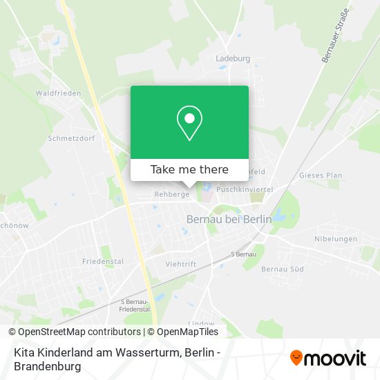 Kita Kinderland am Wasserturm map