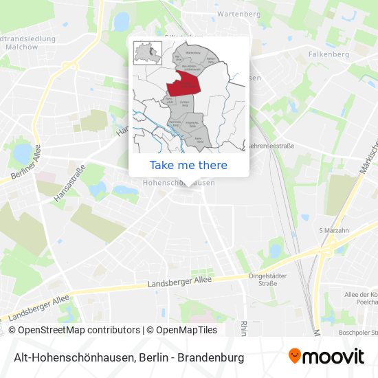 Alt-Hohenschönhausen map