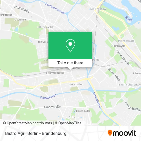 Bistro Agri map