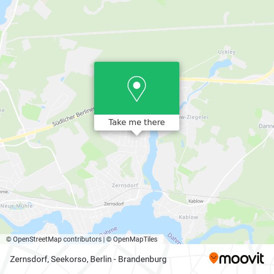 Zernsdorf, Seekorso map