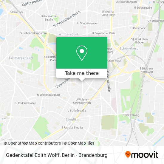 Gedenktafel Edith Wolff map