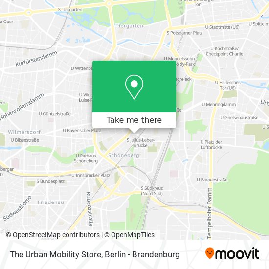 The Urban Mobility Store map