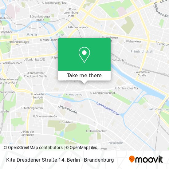 Карта Kita Dresdener Straße 14