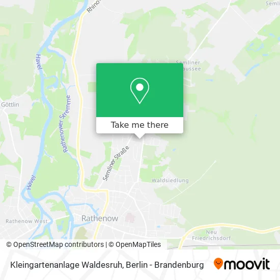 Карта Kleingartenanlage Waldesruh