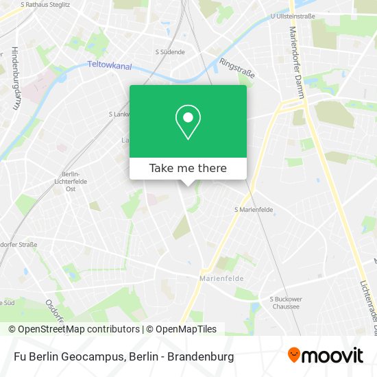 Карта Fu Berlin Geocampus