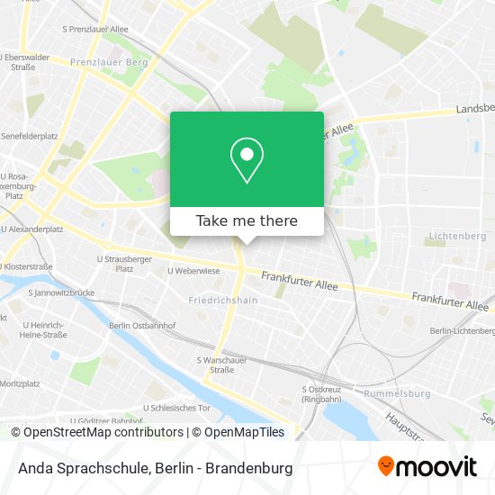 Anda Sprachschule map
